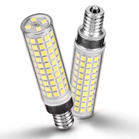 E12 100w LED Bulbs Equivalent C7,,1200 lm T6 E12 12W LED Candle Bulbs for Candelabra Ceiling Fan Cha