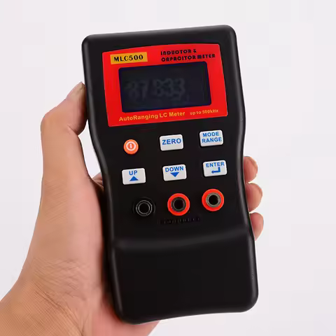 High Precision Digital Capacitance Inductance Meter Auto-ranging Component Tester 500KH LC RC Oscill