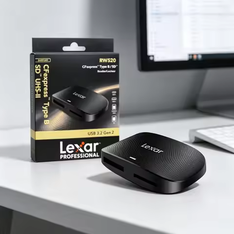 Lexar Professional RW520 CFexpress Type B / SD Card Reader USB 3.2 Gen 2 High Speed Memory Card