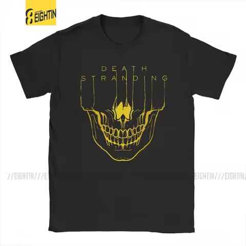 Men Death Stranding T Shirt Kojima Hideo Metal Gear Solid Reedus Norman Game Mgs Cotton Short Sleeve