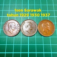 B107 syiling 1sen raja Sarawak duit syiling lama barang antik barang lama mata wang lama kedai duit 