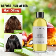 100% First Grade Pure Castor Oil Natural Cold Pressed Carrier Oil Face Body Massage Oil Minyak Badan