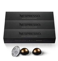 NESPRESSO Vertuo Double Espresso SCURO Coffee Capsule เนสเพรสโซ เวอทัว ซัวโร กาแฟคั่วบด แคปซูล 30 Co