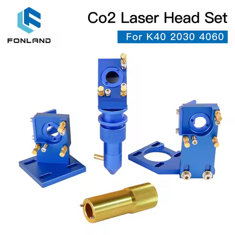 Fonland K Series CO2 Laser Head Set New Style D12 20mm FL25.4 50.8mm Lens for 2030 4060 K40 Laser En