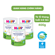 Combo Sữa dê HiPP 2 Organic 400g - Nhập khẩu Đức giúp bé phát triển chiều cao trí não tăng cường hấp