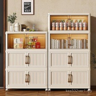 【50cm】Storage Box Cabinet Organizer Multipurpose Foldable Storage Box Double Storage Cabinet