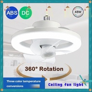 E27 Ceiling Fan With Light 360° Rotation Ceiling Fan LED Light Kitchen Exhaust Fan in Toilet