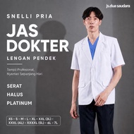 Short-sleeved men's doctor's coat men's sneli/ men's doctor's coat men's white coat/, dua saudara br