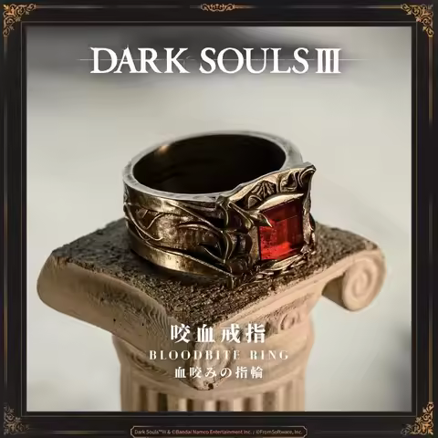 Dark Souls III 2025 Game Themed Periphery Bite Blood Ring Jewelry Design for Gamers