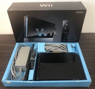 中古 日版 原裝 Nintendo 任天堂 Wii 黑色 主機套裝 無改機