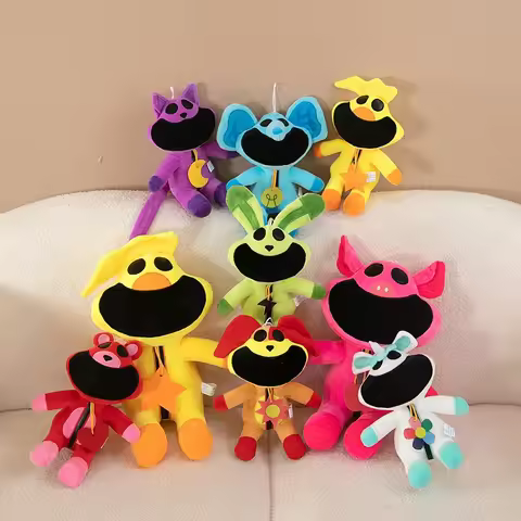 25/35cm Kawaii Smiling Critters Plush Dolls Catnap Dogday Stuffed Dolls Cartoon Aminal Plush Toys Ki