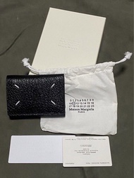 Maison Margiela 三摺式黑色銀包 mm6 zip wallet