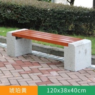 Get 7% coupon+gift】jie Marble Park Chair Outdoor Bench Garden Granite Stone Stool Anti-Corrosion Sol