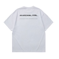 FPA | เสื้อยืดสีดำคอตตอนแขนสั้นแฟชั่น