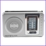 Portable Radio Pocket Battery Operated AM FM Transistor Radio Great Reception Earphone Jack Portable