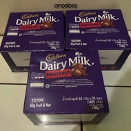Cokelat Cadbury Dairy Milk Fruit Nut 62 gram 1 box 24 pcs