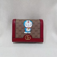 Gucci古馳聯名多啦a夢雙折錢包