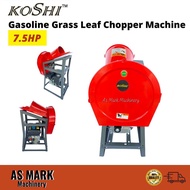 Koshi 7.5HP Gasoline Grass Leaf Chopper Machine Mesin Pemotong &amp; Penghancur Makanan Ternakan Mesin Cincang Rumput lembu