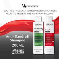 Vichy Dercos Shampoo 200ML, Vichy Dercos Aminexil, Anti Dandruff Hair Loss Densi Solution Vichy Derc