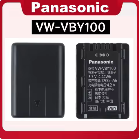 Original Panasonic VW-VBY100 Camera Battery Replacement for HC-V110 HC-V130 HC-V160 HC-V180 Handheld