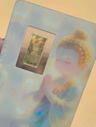 999 Mini Gold Bar Buddha | 999 足金迷你金片‘’佛祖‘’