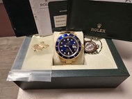 ROLEX 16618 LB SUBMARINER 藍圈藍面D頭紙