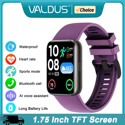 VALDUS VS13 Pro Smartwatch Woman Man Fitness Cycling Heart Rate Tracking Waterproof Voice Assistant 