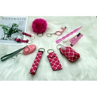 Keychains Kit For Girls With Personal Safety Alarm,  safety alarm With Flashlight for women