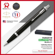 Parker IM Ballpoint Pen - Black Chrome Trim (with Black - Medium (M) Refill) / {ORIGINAL} / [RetailsON]