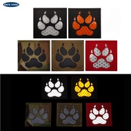 Cross-Border Outdoor K9 Dog Paw Velcro Sticker Package Square Pet Dog Sticker Reflective Velcro Dog 