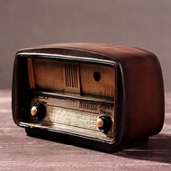 Europe Style Resin Radio Model Retro Nostalgic Ornaments Vintage Radio Craft Bar Home Decor Accessor