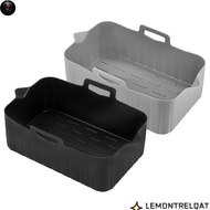 PTS  Air Fryer Basket, Reusable Silicone Air Fryer Baking Tray, Rectangle Silicone Air Fryer Liners 