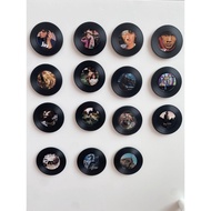 [In ] New Style Retro Vinyl Record Jay Chou Refrigerator Stickers Set Magnet Magnet Magnetic Music Magnetic Magnetic Magnetic Stickers
