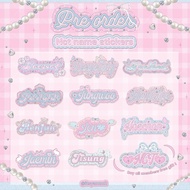 Name sticker nct