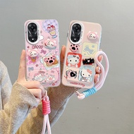 Casing OPPO A2X 5G Casing OPPO A78 5G Casing Equipped with mirror bracket 3D Doll hard Phone Casing 