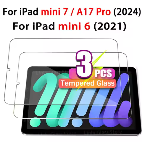 Tempered Glass Film Screen Protector for iPad Mini 7 (A17 Pro) 7th Generation 2024 / iPad Mini 6 (6t