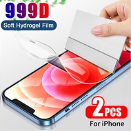 [สำหรับ iPhone] Hydrogel Film ฟิล์มไฮโดรเจล ฟิล์ม For iPhone 15 11 ProMax 14 13 12 Pro Max X XR XS Max 6 7 8 พลัส Plus SE 2020 ฟิมใสไอโฟน เต็มฝาครอบป้องกันหน้าจอสำหรับ