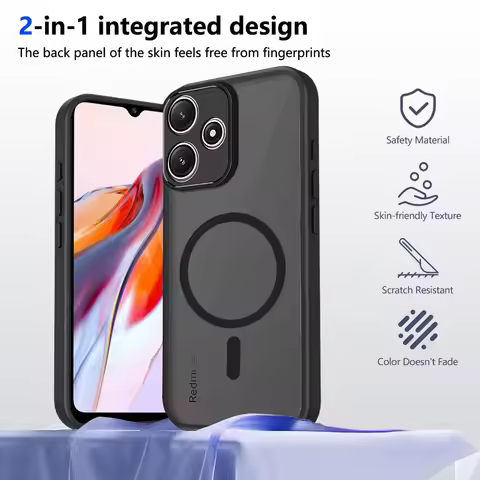 Matte Casing For Xiaomi Redmi 17 Note 17 Pro Note 15 Pro Plus Note 15 Pro+ 5G Phone Case Magnetic Wi