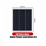 Grade A Solar PV module 100W/185W Solar Panel Full Power Monocrystalline Silicon Solar Panel 12V Sol