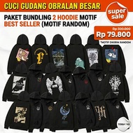 Hoodie Warehouse Sale, Selling at a Loss, Factory Price, Bundling 2pcs, Random Motif