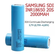 Samsung 18650 20S INR18650-20S battery 2000mAh 30A 3.6V 3.7V rechargeable Li-ion INR High-Drain drill LED drone radio