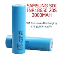 Samsung 18650 20S INR18650-20S battery 2000mAh 30A 3.6V 3.7V rechargeable Li-ion INR High-Drain dril