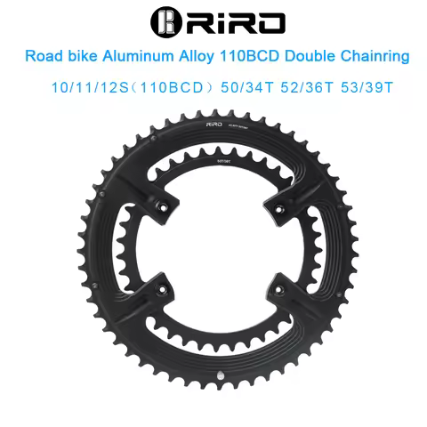 RIRO Road Bike 4 Bolts 110BCD Chainring 105 FC-R7000 / ULTEGRA FC-R8000 / DURA-ACE FC-R9100 Asymmetr