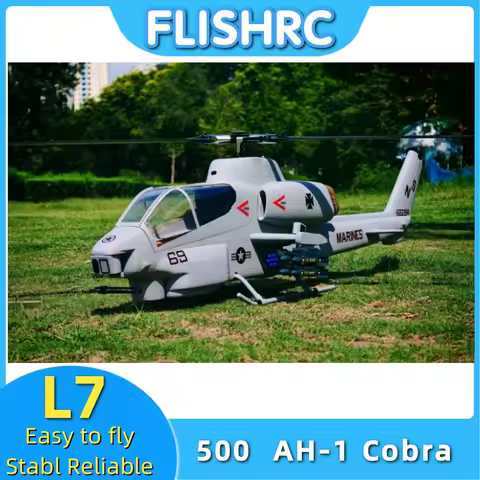 FL500 V2 FLISHRC 500 AH-1 Cobra 500 Size Scale Helicopter GPS with L7 Flight Control RTF /BNF Hobby,