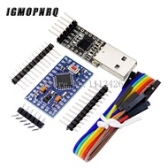 1PCS 6pin CP2102 USB 2.0 to TTL UART Module + 1PCS Pro Mini Module Atmega328 5V 16M For Arduino Comp