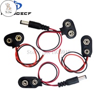 DC 10pcs/lot DC 9V Battery Button Power Cable Battery Buckle Snaps Power Cable Connector DC 5.5*2.1 