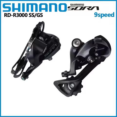 Shimano Sora R3000 RD 9Speed GS R3000 Medium Cage Rear Derailleur SS Short Cage 9S Road Bike Part