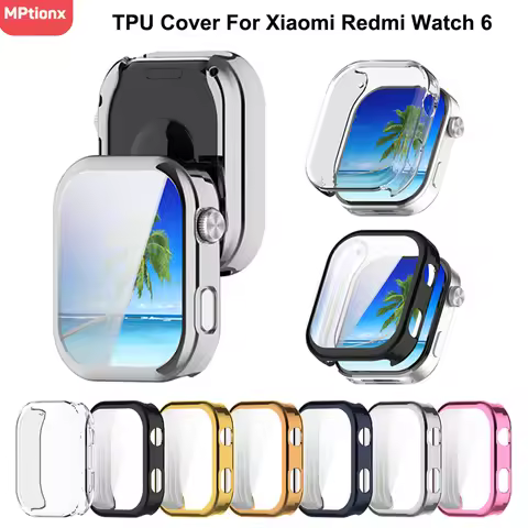 TPU Screen Protector Cover For Xiaomi Redmi Watch 6 Smart Watchband Soft Silicone Case Protective fo