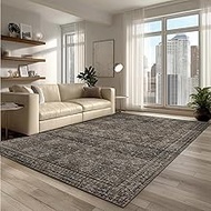 Washable Area Rugs (Brown, 6'x9')