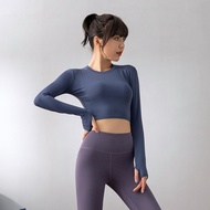Long Sleeve Yoga Shirts Women Sport Tops Fitness Yoga Tops Gym Top Sports Wear for Female Gym Quick-